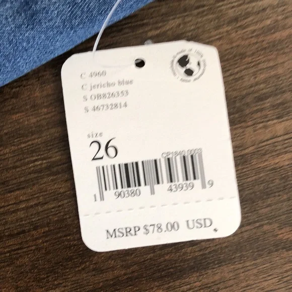 NWT Free People/We The Free Just Float On Flare Jeans in Jericho Blue - Picture 9 of 15